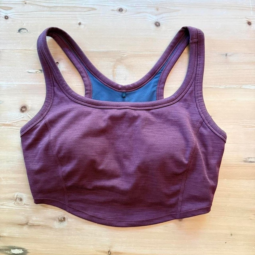 PrAna purple & burgundy sports athletic bra size small